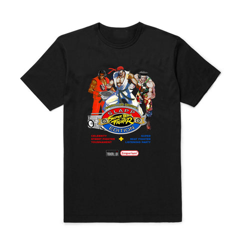Black Super Beat Fighter Slapp Edition T-Shirt