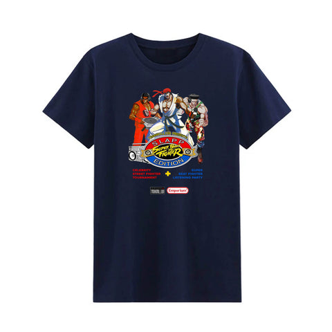 Navy Blue Super Beat Fighter Slapp Edition T-Shirt